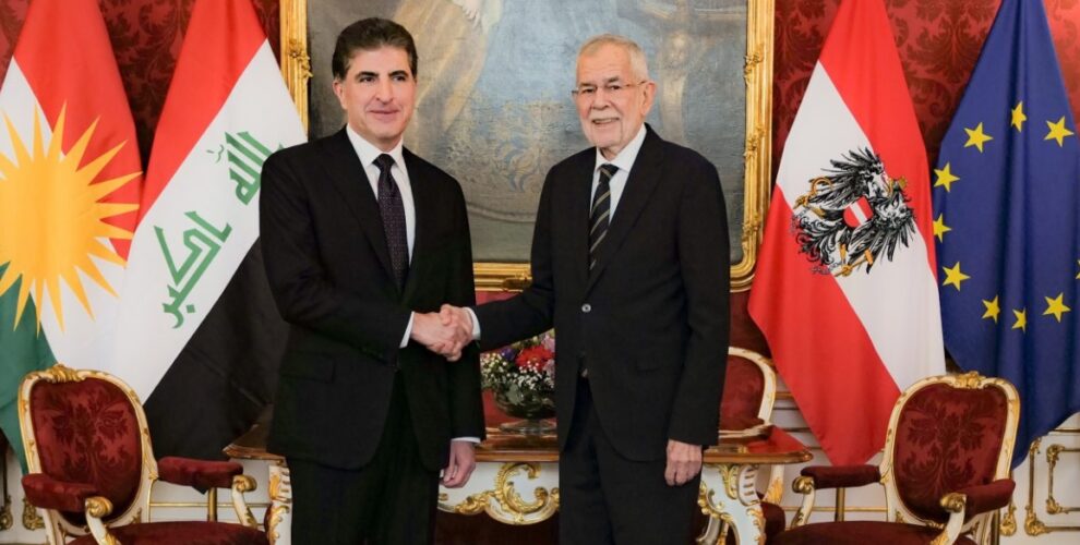 Präsident Nechirvan Barzani trifft Österreichis Bundespräsidenten Van der Bellen