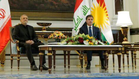 Präsident Barzani empfängt den Präsidenten der Islamischen Republik Iran