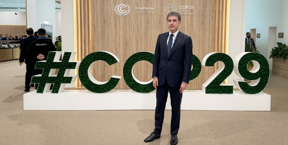 Präsident Barzani nimmt an Eröffnungsfeier der COP29 in Baku teil