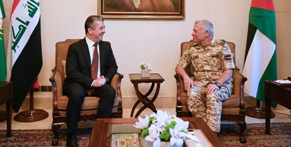 Prime Minister Masrour Barzani Meets the King of Jordan