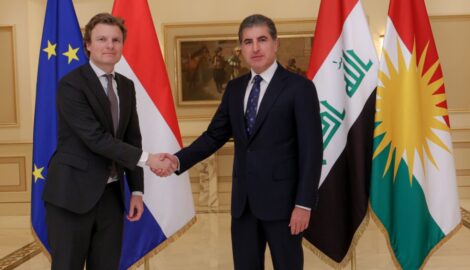 Präsident Barzani trifft den niederländischen Verteidigungsminister Ruben Brekelmans