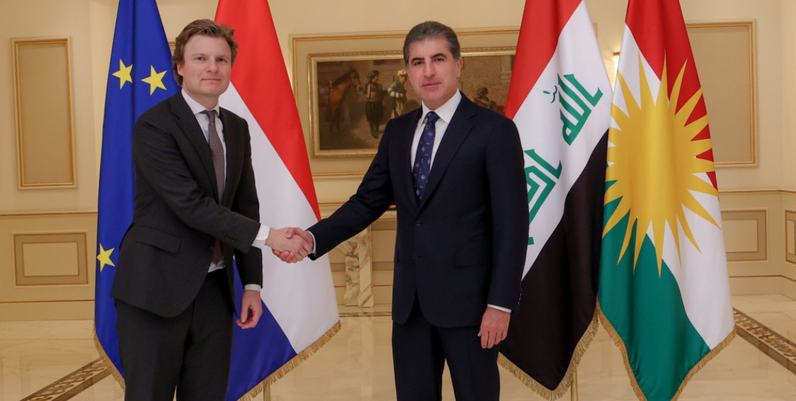 Präsident Barzani trifft den niederländischen Verteidigungsminister Ruben Brekelmans