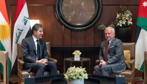 Präsident Nechirvan Barzani trifft König Abdullah II. von Jordanien in Amman