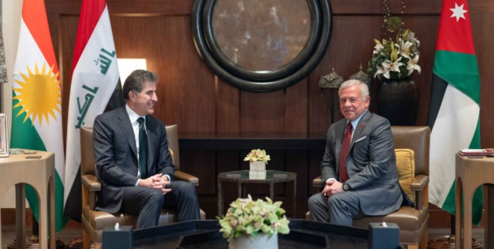 Präsident Nechirvan Barzani trifft König Abdullah II. von Jordanien in Amman