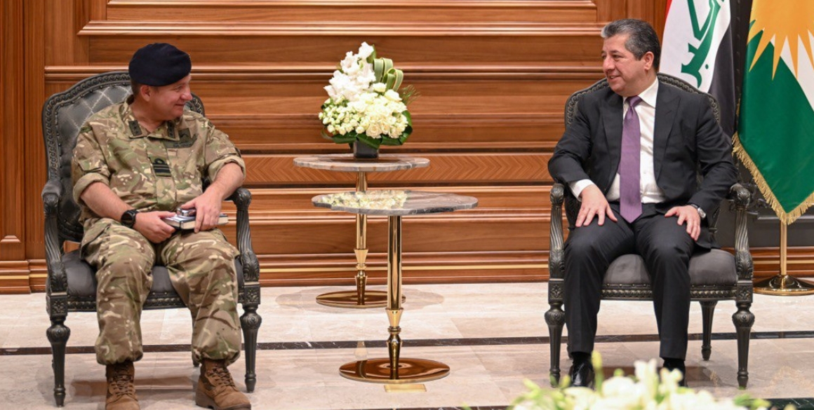 Premierminister Barzani empfängt britische Militärdelegation