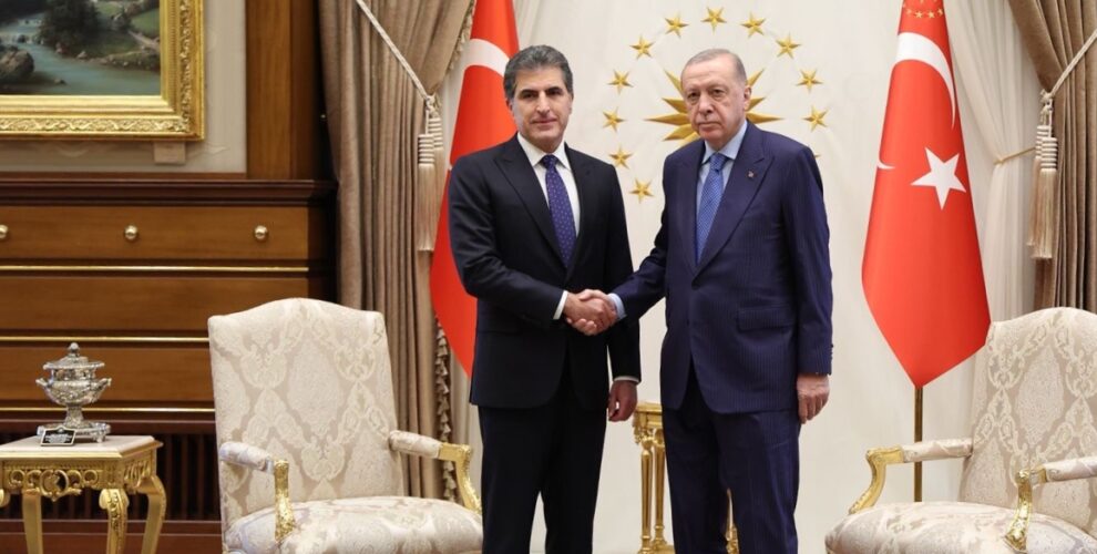 President Barzani meets with President Erdoğan in Ankara