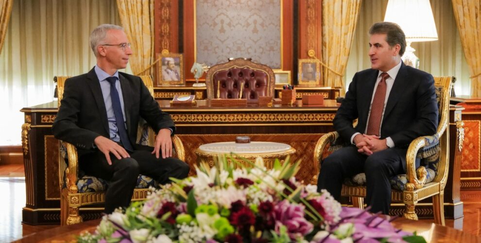 President Barzani receives the German Ambassador to Iraq