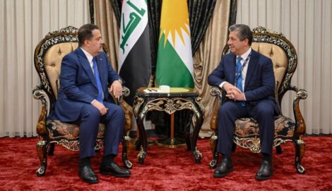 Premierminister Barzani trifft Iraks Premierminister Al-Sudani