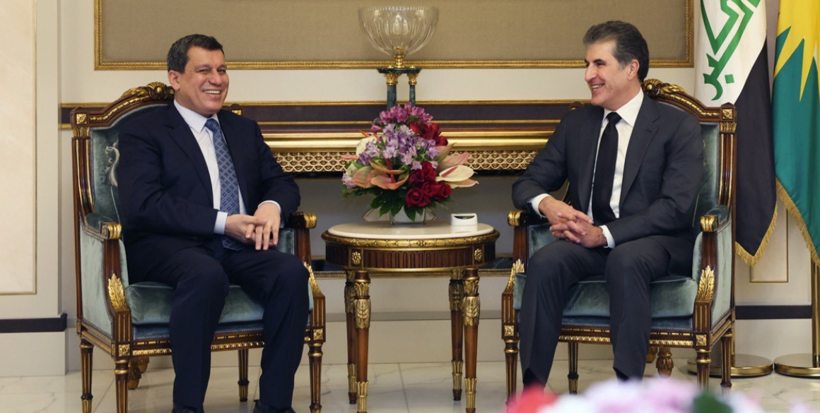 Präsident Nechirvan Barzani trifft General Mazloum Abdi