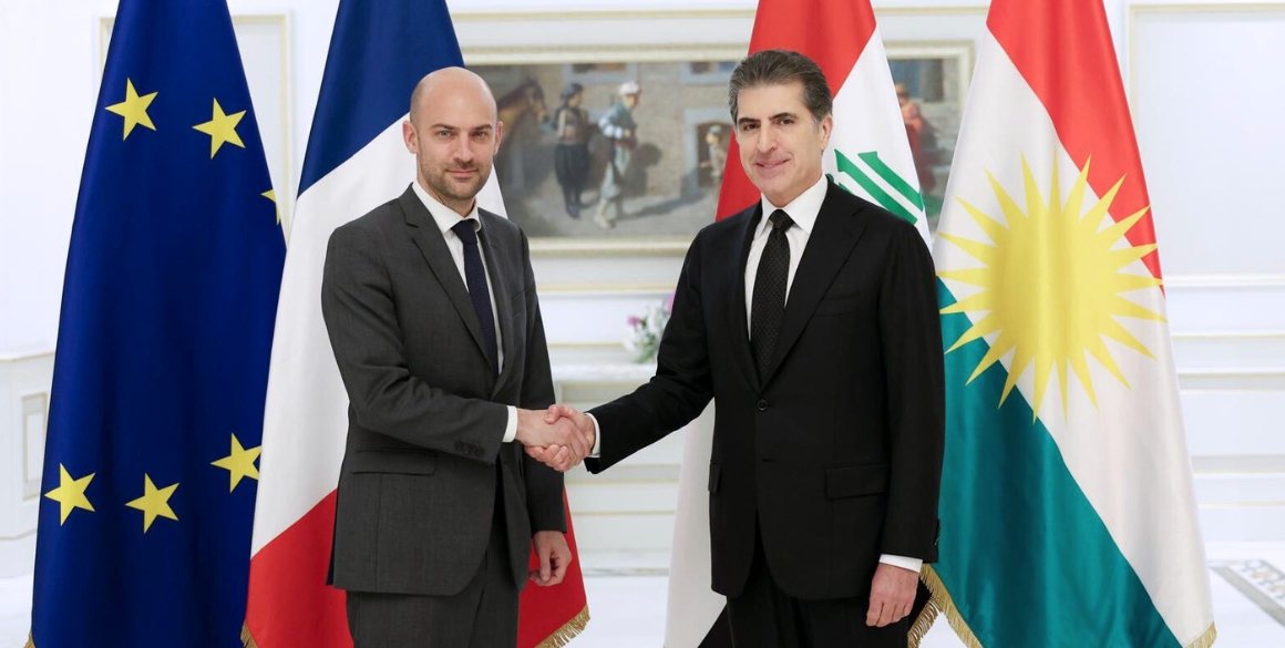 Präsident Barzani trifft Frankreichs Außenminister