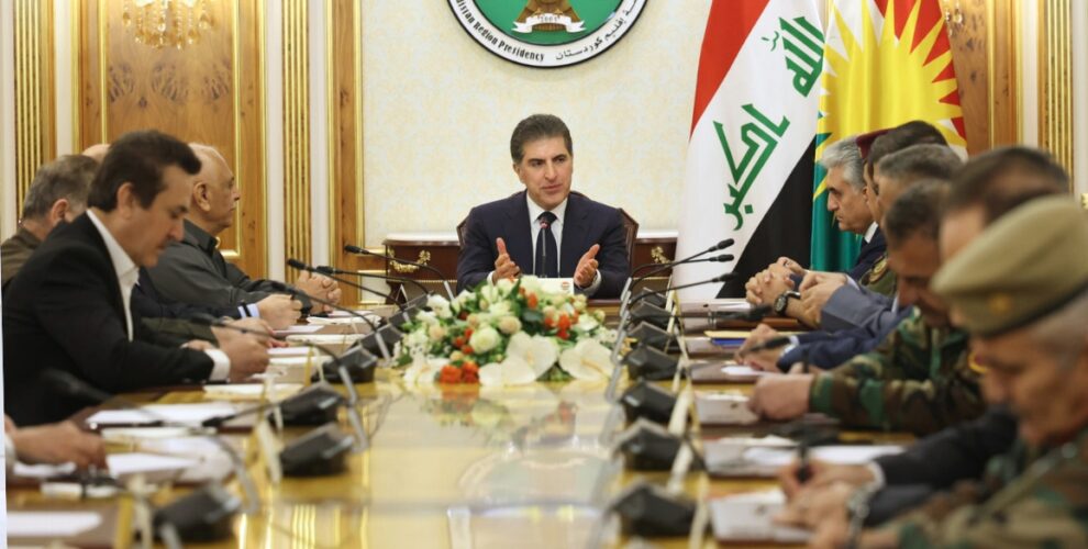 President Nechirvan Barzani Presides Over High-Level Military and Security Meeting
