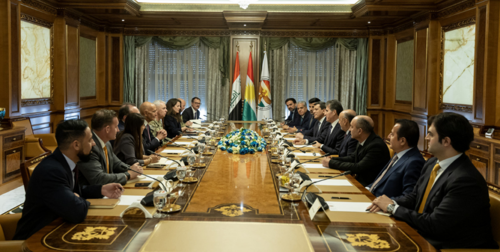 President Barzani meets Tom Barrack and Mazloum Abdi
